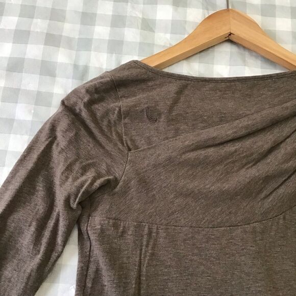 Lole Organic Cotton Dress Tan Eco Responsible Neutral Tone asymmetric XS - Picture 8 of 14